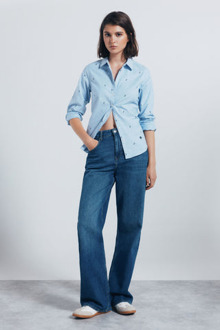 Camisa Manga Larga con Algodón