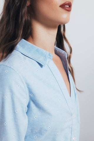 Camisa Manga Larga con Bolsillo Delantero