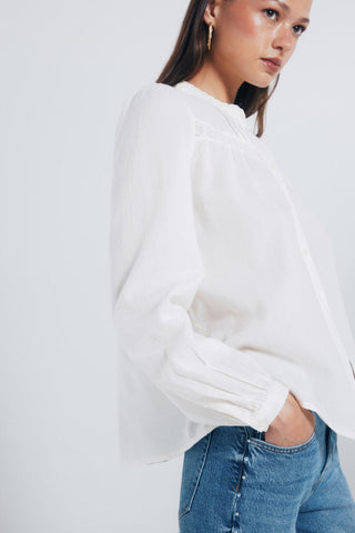 Blusa Manga Larga con Detalle Encaje