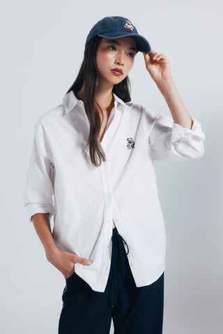 Camisa Manga Larga con Bordado Oso