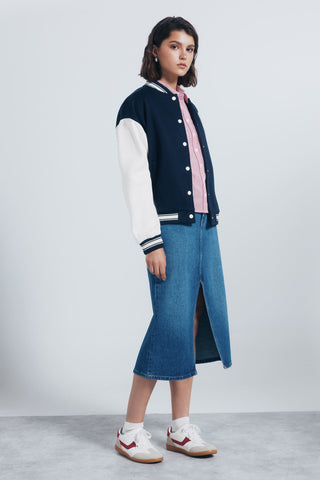 Camisa Manga Larga con Estampado Rayas