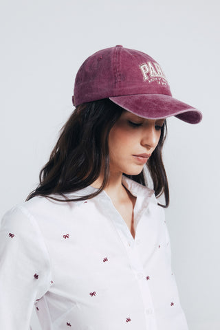 Camisa Manga Larga con Detalle Bordado