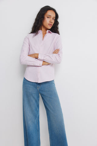 Camisa Manga Larga Estampado Rayas