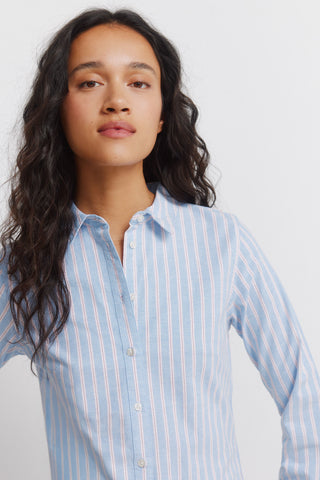 Camisa Manga Larga Estampado Rayas