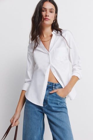 Camisa Manga Larga con Detalle Bolsillo