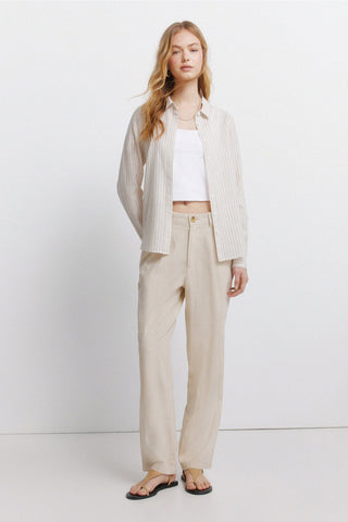 L/S Basic Linen Shirt.