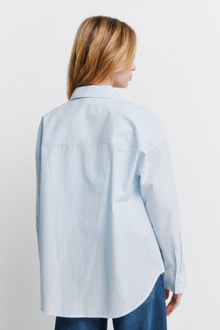 Oversize Popelin Shirt With Buttons.