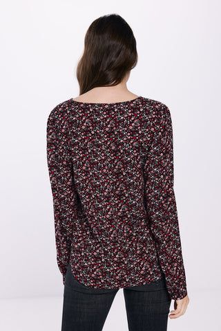 Blusa Manga Larga con Fruncido