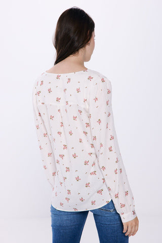 Blusa Manga Larga con Fruncido