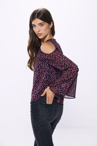 Blusa de Gasa con Estampado Floral