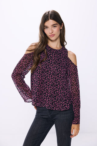 Blusa de Gasa con Estampado Floral