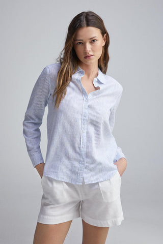 Camisa Manga Larga de Algodón