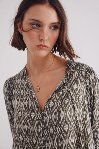 Blusa Manga Larga con Estampado