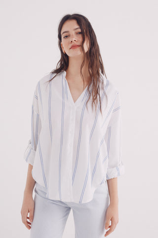 Camisa Manga Larga de Algodón