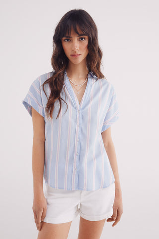 Camisa Manga Corta de Algodón