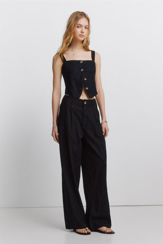 7.G.M.Top Chaleco Lino Set Pant.