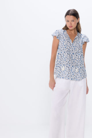 Blusa Manga Corta con Detalle de Borla