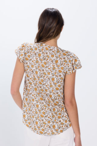 Blusa Manga Corta con Detalle de Borla
