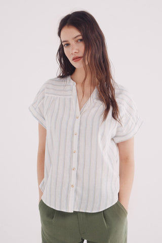 Camisa Cuello Mao de Lino