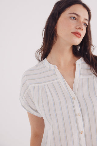 Camisa Cuello Mao de Lino