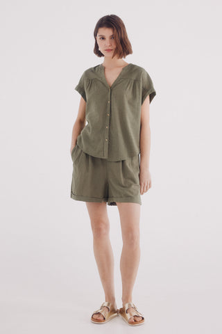 Camisa Cuello Mao de Lino