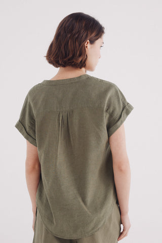 Camisa Cuello Mao de Lino