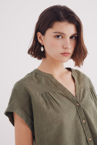 Camisa Cuello Mao de Lino