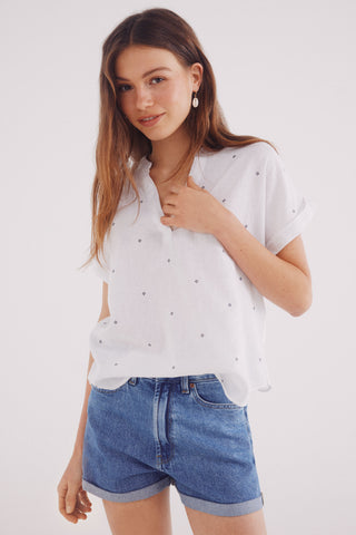 Blusa Manga Corta con Estampado