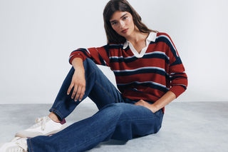 Jeans Wide Leg Talle Alto con Bolsillos