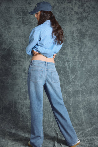 Jeans Wide Leg Talle Medio
