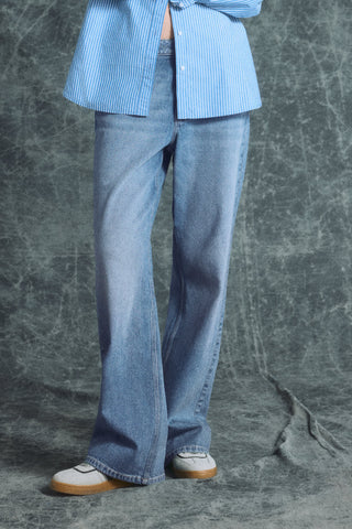 Jeans Wide Leg Talle Medio