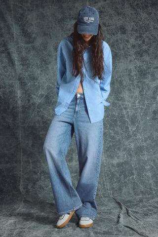 Jeans Wide Leg Talle Medio