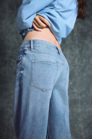 Jeans Wide Leg Talle Medio
