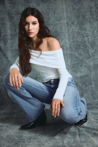 Jeans Talle Alto con Bolsillos