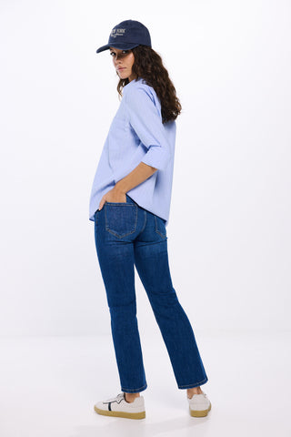 Jeans Flare Talle Medio