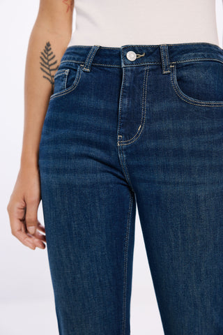 Jeans Flare Talle Medio