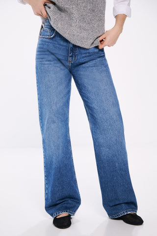 Jeans Wide Leg Talle Alto
