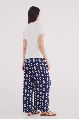 Pantalón con Cintura Elástica Estampado