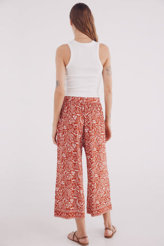 Pantalón Ancho con Cintura Elástica Estampado