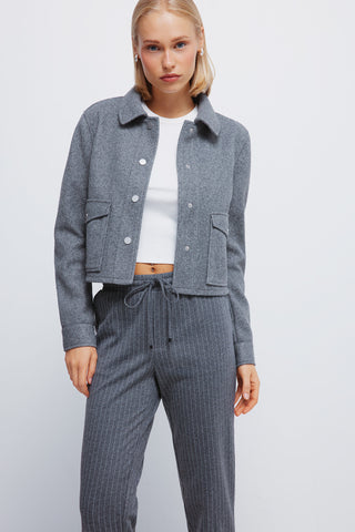 Pantalón Talle Medio Estampado Rayas