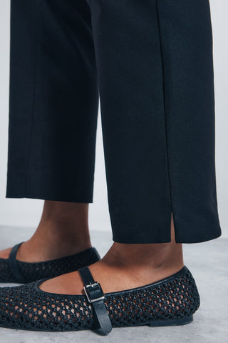 Pantalón Talle Medio con Detalle Cinturón