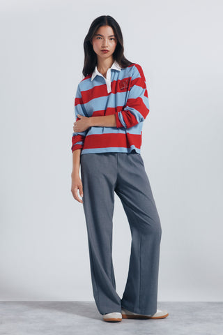 Pantalón con Cintura Elástica Talle Medio