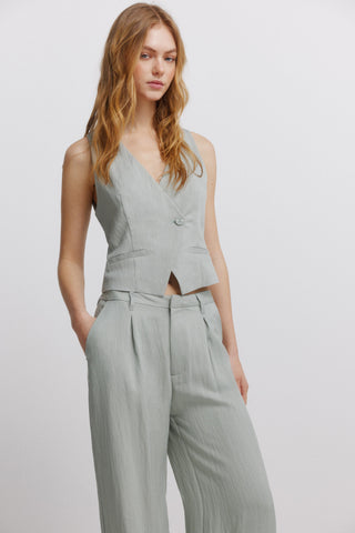 Wide-Leg Suit Trousers.
