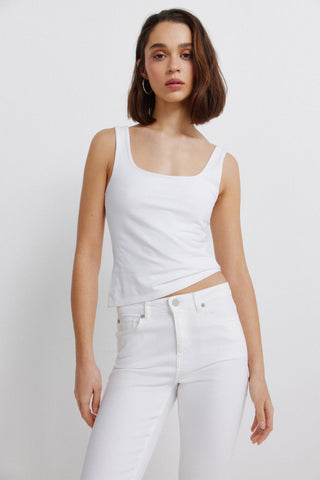6.T.B.Sarga Kick Flare Blanco.