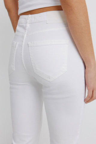 6.T.B.Sarga Kick Flare Blanco.