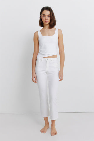 6.T.B.Sarga Kick Flare Blanco.