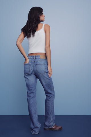 Jeans Talle Alto con Bolsillos