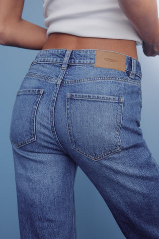 Jeans Talle Alto con Bolsillos