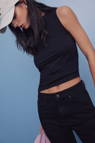 Jeans Skinny Talle Alto con Bolsillos