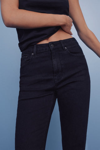 Jeans Skinny Talle Alto con Bolsillos